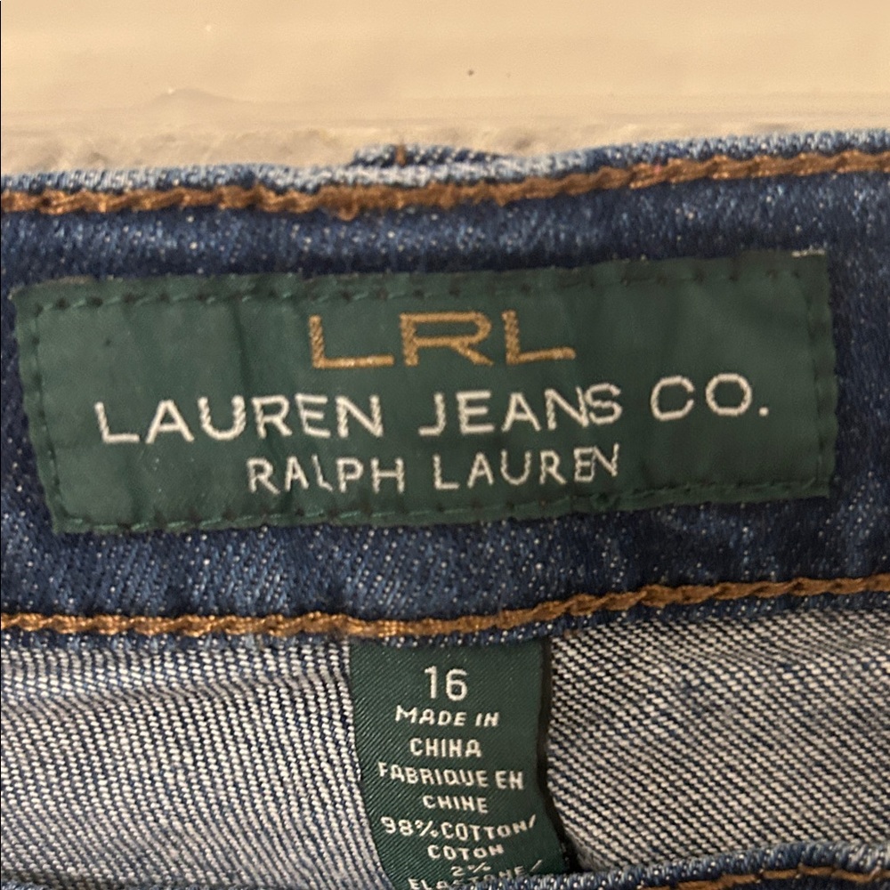 Lauren Ralph Lauren Navy Straight Leg Jeans - Picture 2 of 11
